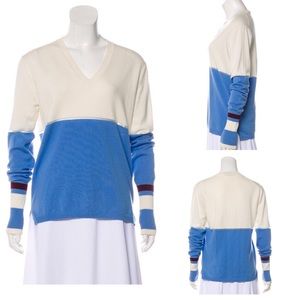 Fendi Paneled Cashmere Sweater Sz M
